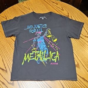 Metallica And Justice For All Rock Shirt 100% Cotton Bold Graphics Unisex Size M